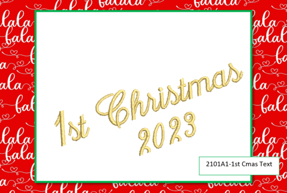 1st Christmas Text Embroidery Review