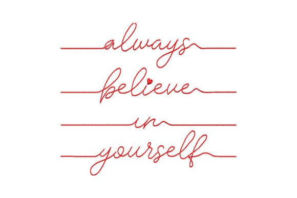 Always Believe in Yourself Embroidery Review