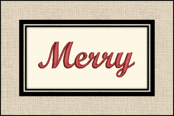 Merry Text Embroidery Review