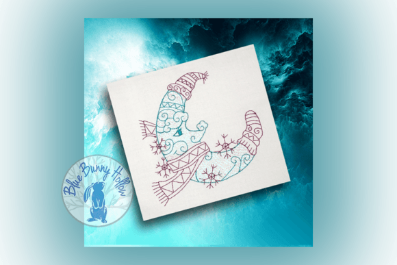 Moon Snow Embroidery Design Review for Boutique Apparel