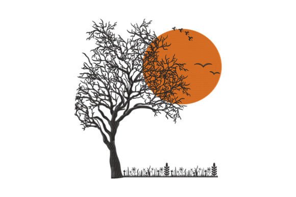Sunset in Tree Embroidery Design Review