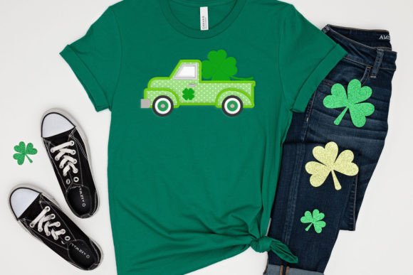 Vintage Truck with Shamrock Applique Review