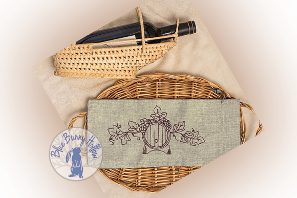 Wine Tasting 7: A Refined Embroidery Design for Sophisticated Projects